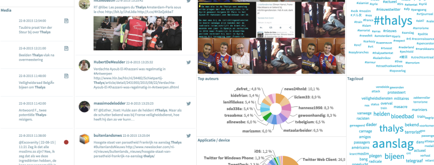 social media dashboard